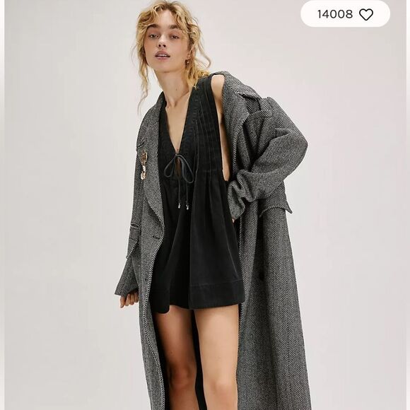 Free People Webster romper Black Sleeveless cotton one piece jumpsuit $128 XL - Picture 5 of 12